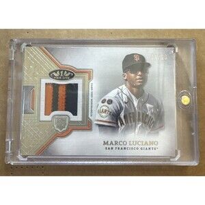 2024 Topps Tier One Rookie Relics Marco Luciano #RR-ML /10 (MEM, RC) SF Giants